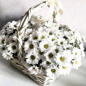 Букет цветов "Солнечная корзина" №161