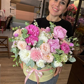 Букет цветов "Розовая пантера" №166
