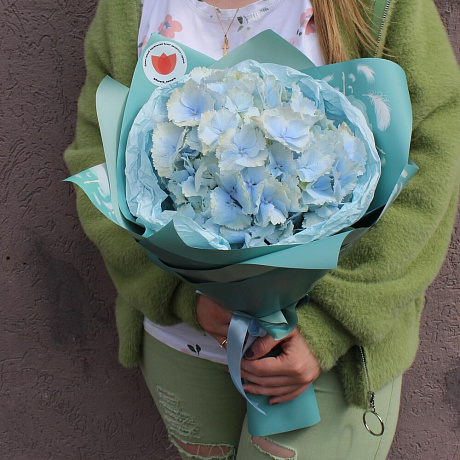Букет с гортензиями №190 - Фото 1