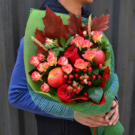 Букет цветов Осеняя свежесть - Фото 1