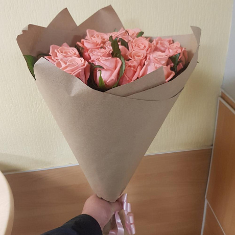 Букет из 21 розы карина - Фото 1