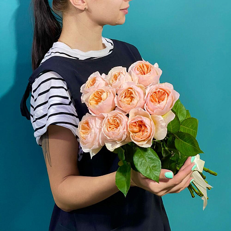 Букет Джульетта моно 9 шт №160 - Фото 1