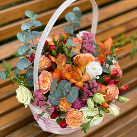 Букет цветов "Рождённый осенью"