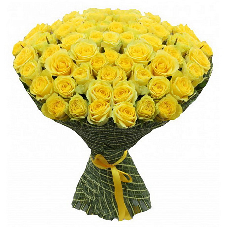 Букет 101 Желтая Роза №162 - Фото 1