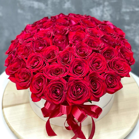 Розы в коробке №179 - Фото 1