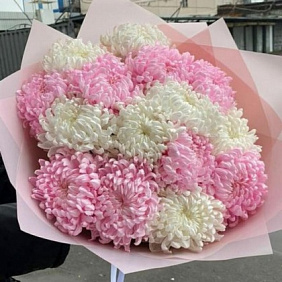 Букет с хризантемами №303