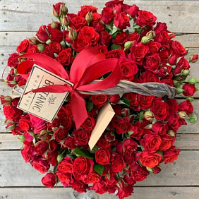 Корзина Роза кустовая