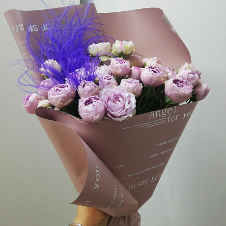 Букет цветов Сиреневая дымка №163 - Фото 1