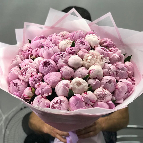 Букет с пионами №197 - Фото 1