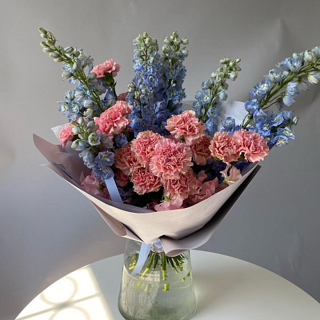 Трио Дельфиниум, Диантус и Латирус - Фото 1