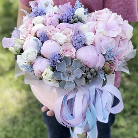 Букет цветов "Голубая лагуна" №175