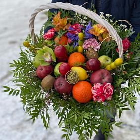 Букет цветов "Полезный подарок"