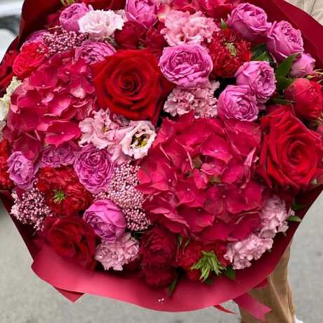 Букет цветов Багровый закат №165 - Фото 1