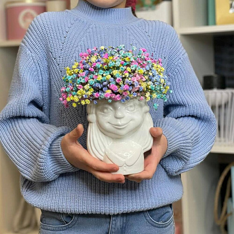 Букет цветов Девочка-Радужка - Фото 1