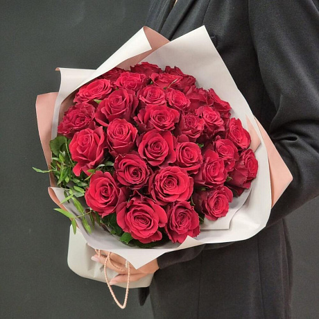 Роза красная 29шт - Фото 1