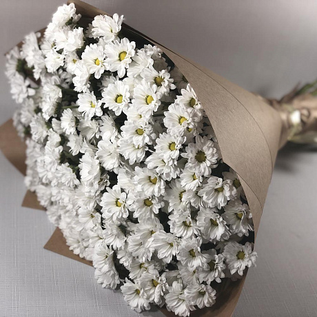 Букет из 21 хризантемы - Фото 1