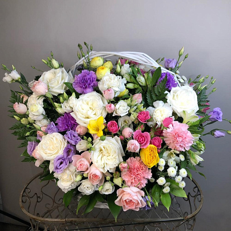 Корзина с цветами №211 - Фото 1