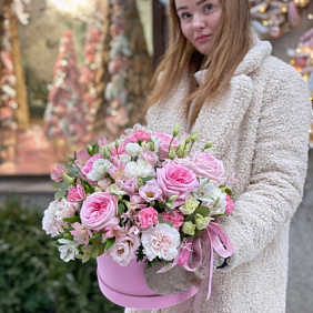 Букет цветов "Розовый зефир" №162