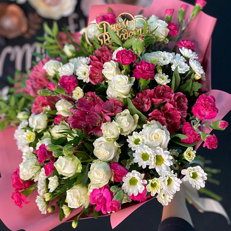 Букет цветов Полевой микс №161 - Фото 1