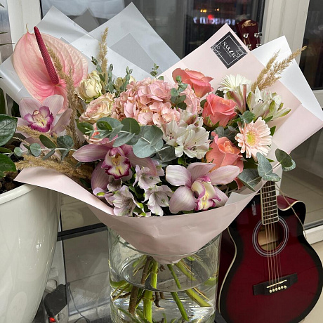 Букет цветов с любовью №166 - Фото 1