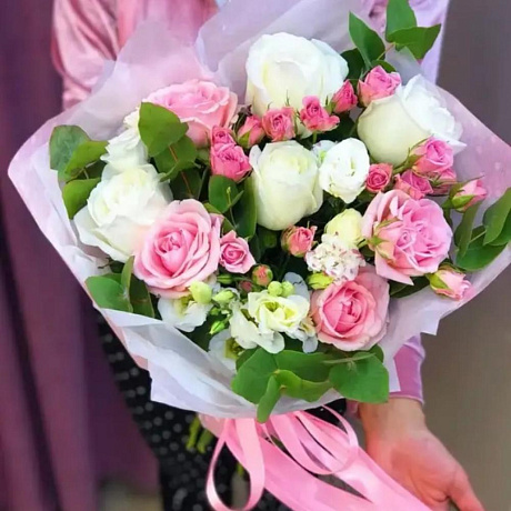 Букет из разных цветов №163 - Фото 1