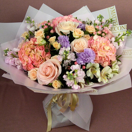 Букет цветов Персик №162 - Фото 1