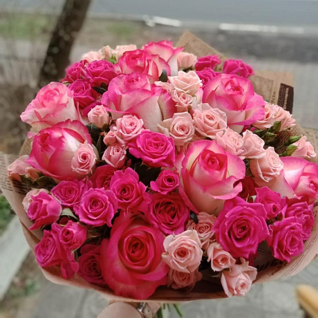 Букет «Розовое очарование» №2 - Фото 1