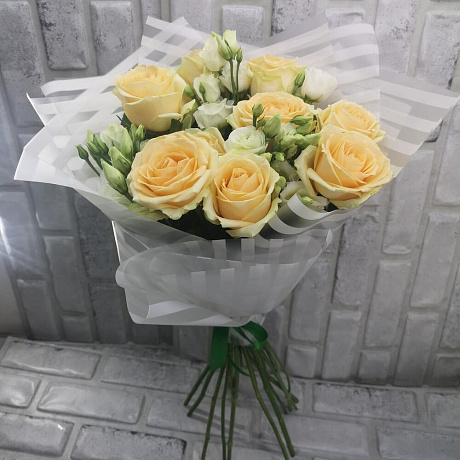 Букет цветов Нежнее нежного №166 - Фото 1