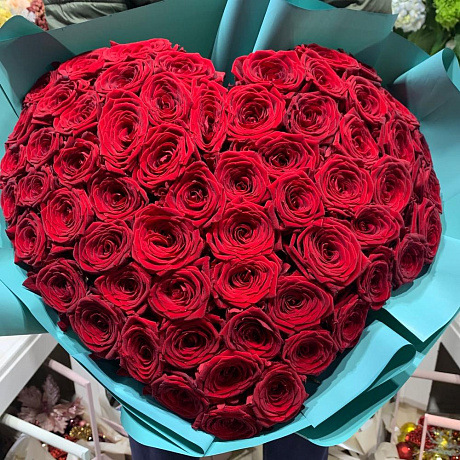 Букет цветов Heart of roses - Фото 1