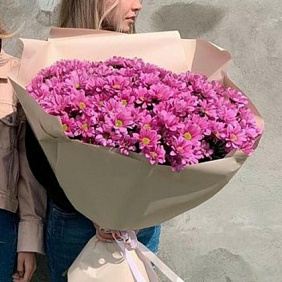 Гигант из 21 ромашковой хризантемы