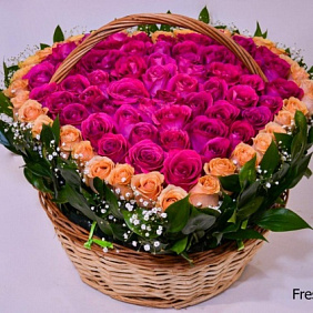 Шикарное сердце  2  из 101 розы