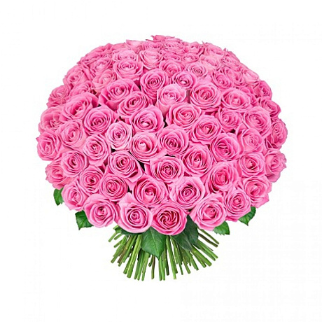 Букет из 151 розовой розы 60 см - Фото 1