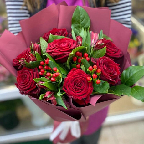 Букет цветов Романтика №162 - Фото 1