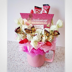 Букет из конфет "Спасибо за заботу"