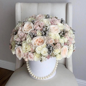 Цветы в коробке Luxury Flowers С Любовью ️