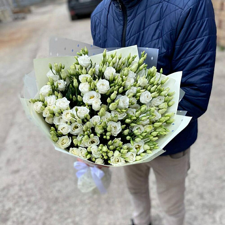 Белая эустома №160 - Фото 1