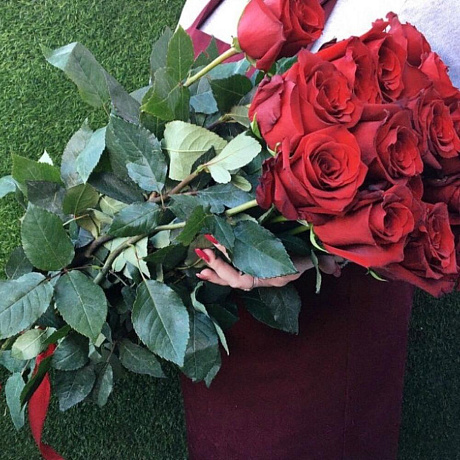 15 роз  80 см - Фото 1
