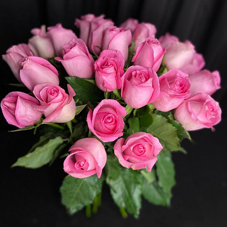 25 розовых роз букетик - Фото 1