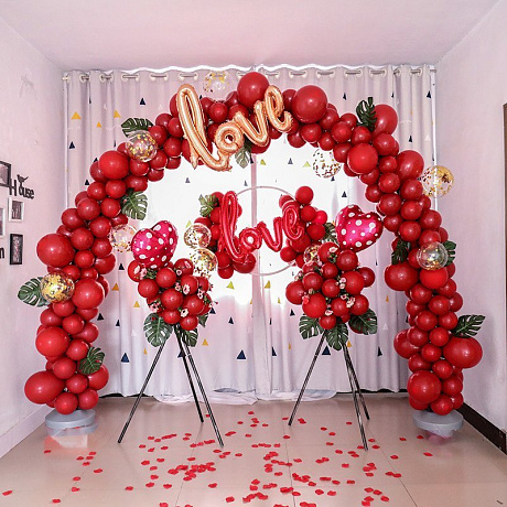 Арка из воздушных шаров Рябина - Фото 1
