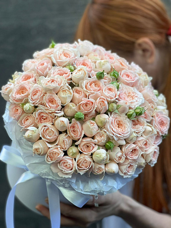 Букет из кустовых роз Pavlova 15шт - Фото 1