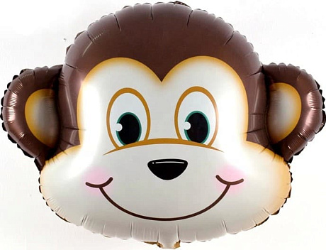 Фигура шар Голова обезьянки 86 см - Фото 1