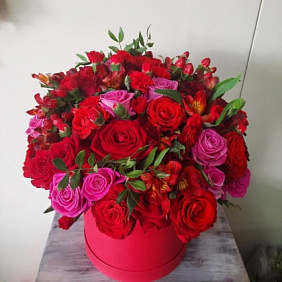 Цветы в коробке №364