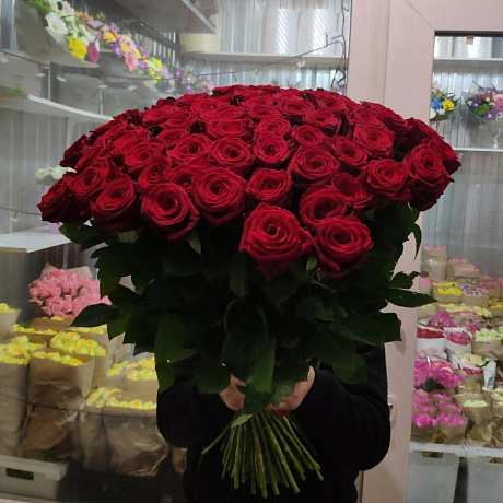 Букет цветов Красный хит - Фото 1