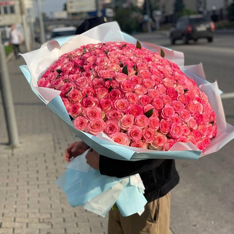 Букет из 151 розы Джумилия - Фото 1