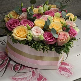 Букет цветов "Сердце моу"