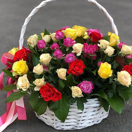 Корзина цветов Карнавал - Фото 1