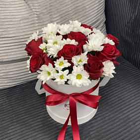 Цветы в коробке №623