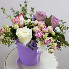 Букет цветов "Коробочка Ягодка"