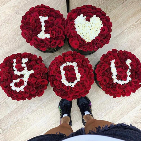 Букет цветов I Love You - Фото 1