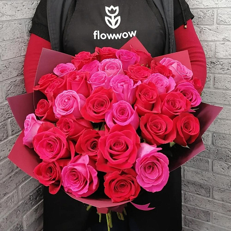 Букет из роз 21 VIP №164 - Фото 1